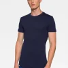 Hot Rewoolution ADARA - t-shirt in merino mesh 180 gr  per uomo in colore blu