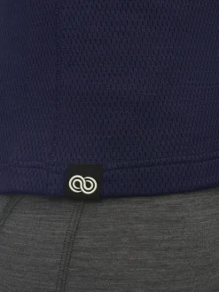 Hot Rewoolution ADARA - t-shirt in merino mesh 180 gr  per uomo in colore blu