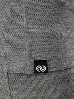Outlet Rewoolution ADARA - t-shirt in merino mesh 180 gr per uomo in colore grigio