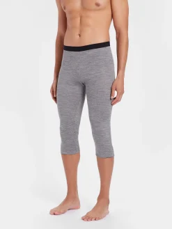 Clearance Rewoolution ALAMAK - leggings in merino mesh 180 gr per uomo in colore grigio