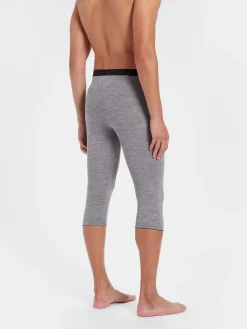 Clearance Rewoolution ALAMAK - leggings in merino mesh 180 gr  per uomo in colore grigio