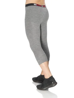 Clearance Rewoolution ALAMAK - leggings in merino mesh 180 gr  per uomo in colore grigio