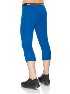 Hot Rewoolution ALAMAK - leggings in merino mesh 180 gr  per uomo in colore blu