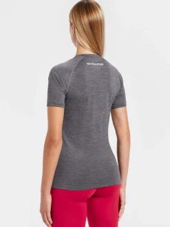 Hot Rewoolution ALI - t-shirt in merino jersey 190 gr per donna in colore grigio
