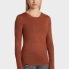 Discount Rewoolution BERRY - t-shirt in merino jersey 140 gr  per donna in colore arancione
