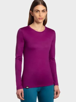 Fashion Rewoolution BERRY - t-shirt in merino jersey 140 gr  per donna in colore viola