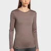 Fashion Rewoolution BERRY - t-shirt in merino jersey 140 gr  per donna in colore marrone