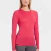 Clearance Rewoolution BERRY - t-shirt in merino jersey 140 gr  per donna in colore rosa