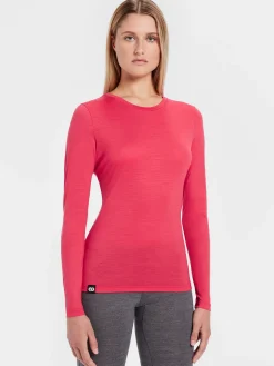 Clearance Rewoolution BERRY - t-shirt in merino jersey 140 gr per donna in colore rosa