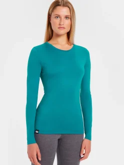 Best Rewoolution BERRY - t-shirt in merino jersey 140 gr  per donna in colore verde