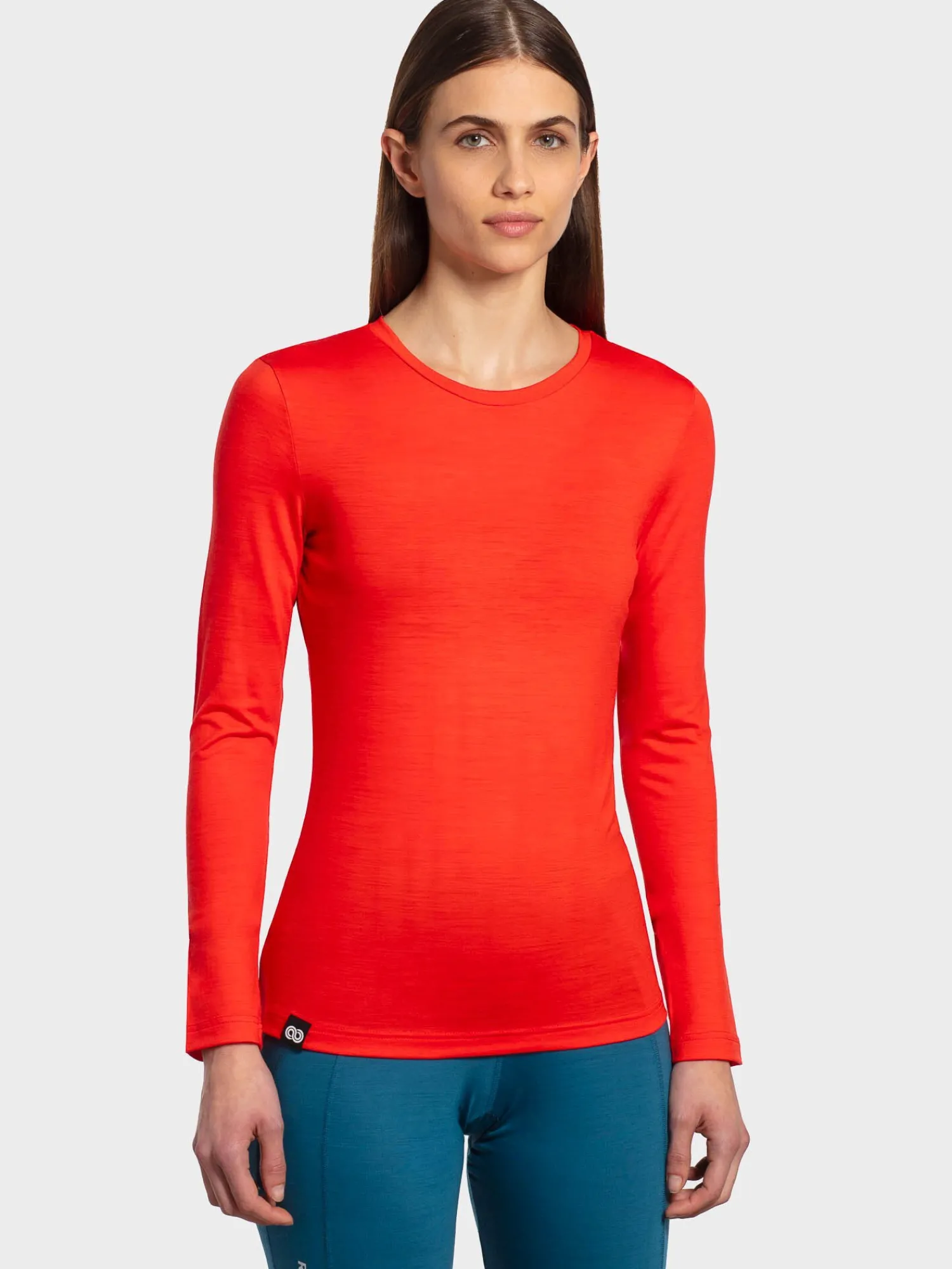 New Rewoolution BERRY - t-shirt in merino jersey 140 gr per donna in colore arancione