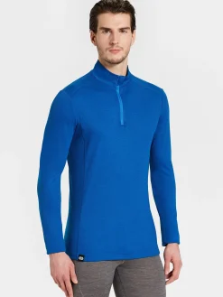 Clearance Rewoolution CASTOR - felpa in merino mesh 180 gr  per uomo in colore blu