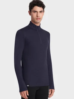 Best Rewoolution CASTOR - felpa in merino mesh 180 gr  per uomo in colore blu