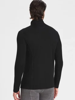 Hot Rewoolution CASTOR - felpa in merino mesh 180 gr  per uomo in colore nero