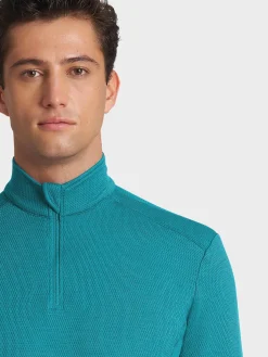 Hot Rewoolution CASTOR - felpa in merino mesh 180 gr  per uomo in colore verde