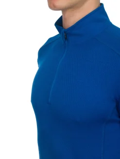 Clearance Rewoolution CASTOR - felpa in merino mesh 180 gr per uomo in colore blu