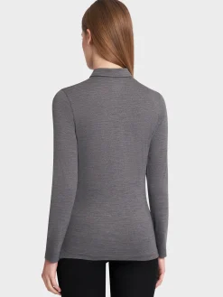 Sale Rewoolution CHEERFUL - polo in  merino jersey 190 gr 190 gr per donna in colore grigio