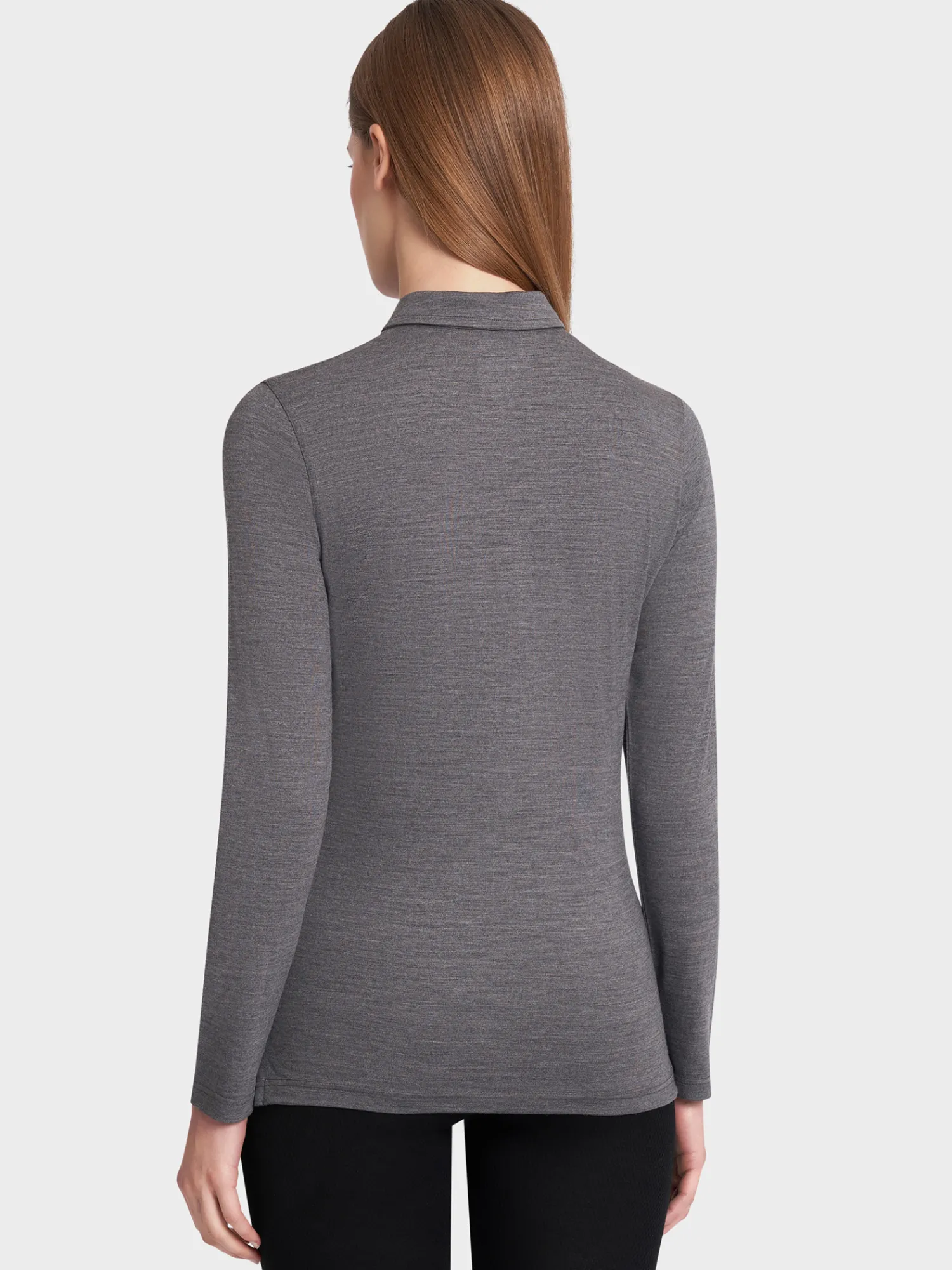 Sale Rewoolution CHEERFUL - polo in merino jersey 190 gr 190 gr per donna in colore grigio