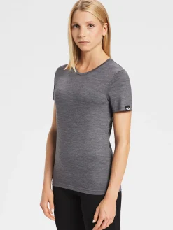 New Rewoolution CHERRY - t-shirt in merino jersey 140 gr per donna in colore grigio