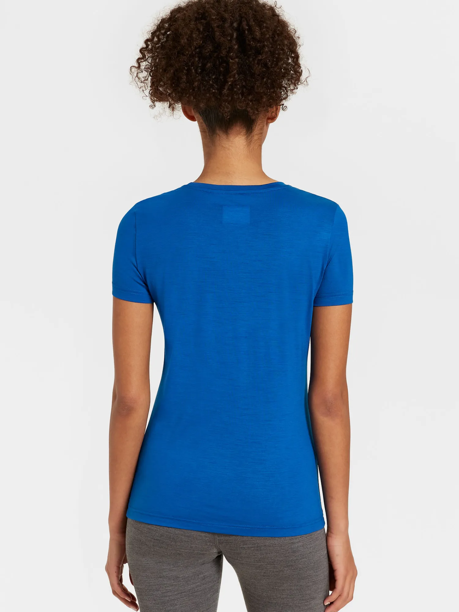 Sale Rewoolution CHERRY - t-shirt in merino jersey 140 gr per donna in colore blu