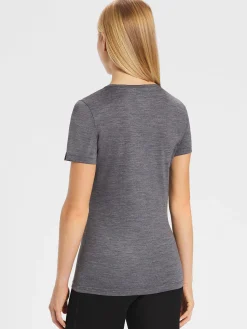 New Rewoolution CHERRY - t-shirt in merino jersey 140 gr per donna in colore grigio