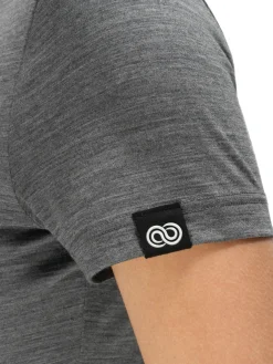 New Rewoolution CHERRY - t-shirt in merino jersey 140 gr per donna in colore grigio