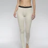 Sale Rewoolution COVER - leggings in merino mesh 180 gr  per donna in colore bianco
