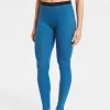 Discount Rewoolution COVER - leggings in merino mesh 180 gr  per donna in colore blu