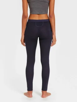 Hot Rewoolution COVER - leggings in merino mesh 180 gr  per donna in colore blu