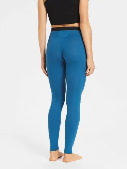 Discount Rewoolution COVER - leggings in merino mesh 180 gr  per donna in colore blu
