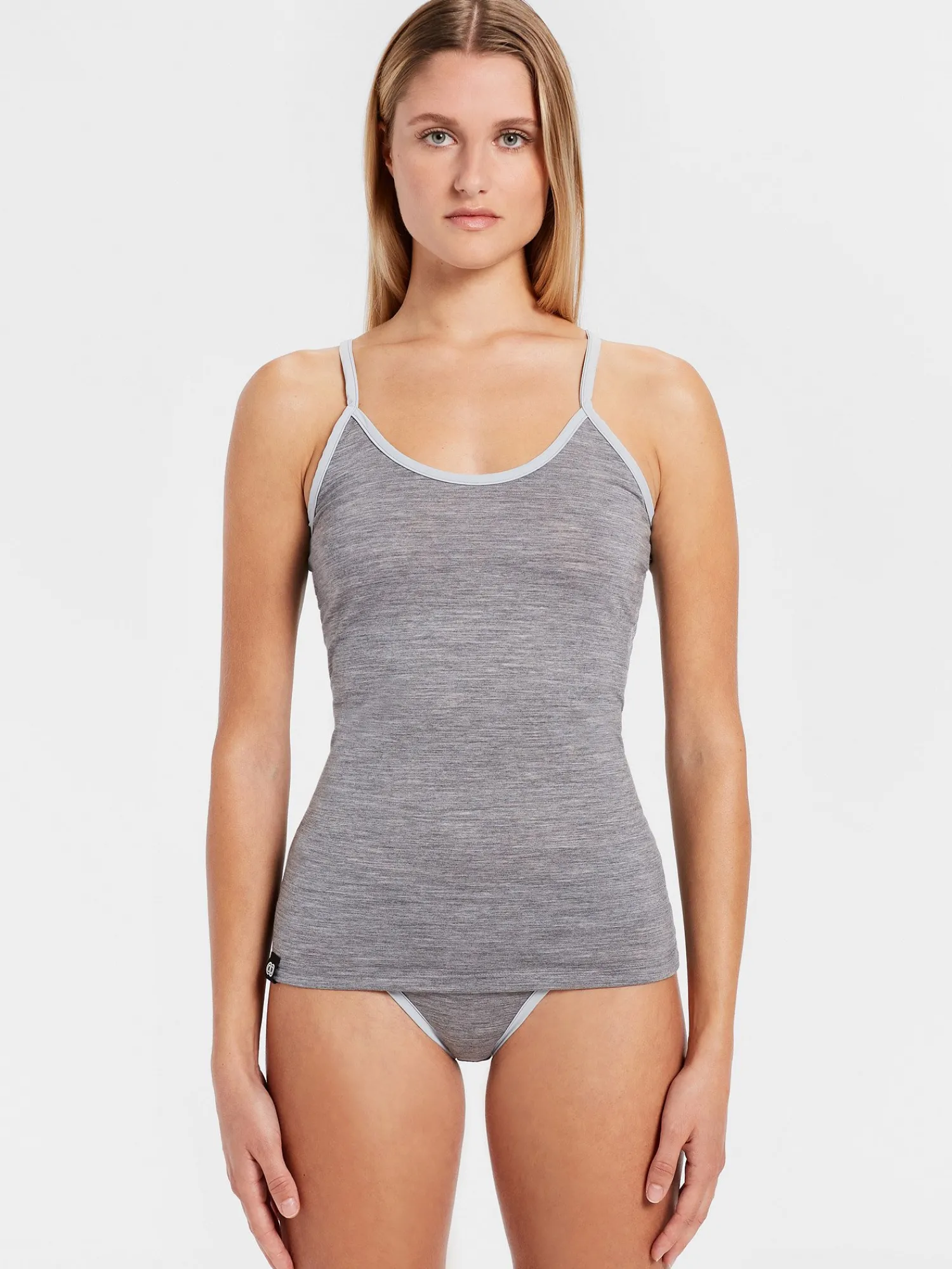 Clearance Rewoolution DREW - intimo in merino jersey 140 gr per donna in colore grigio