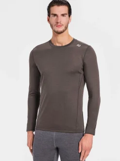 Online Rewoolution EXPLORER - t-shirt in merino jersey 190 gr  per uomo in colore marrone
