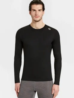 Online Rewoolution EXPLORER - t-shirt in merino jersey 190 gr  per uomo in colore nero