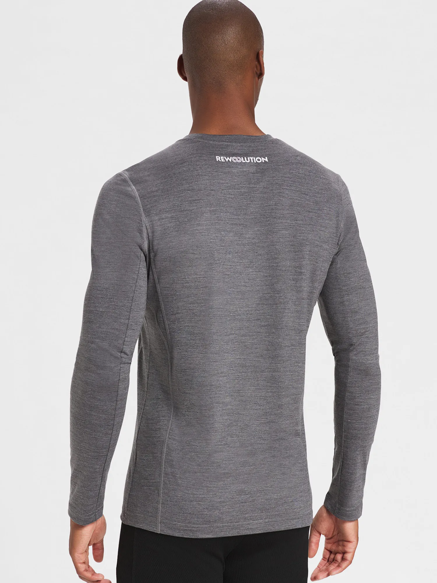 Sale Rewoolution EXPLORER - t-shirt in merino jersey 190 gr per uomo in colore grigio