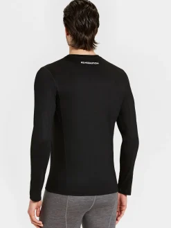 Online Rewoolution EXPLORER - t-shirt in merino jersey 190 gr  per uomo in colore nero
