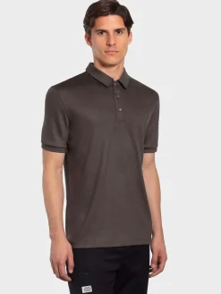 Hot Rewoolution FLIP - polo in merino jersey 190 gr per uomo in colore marrone
