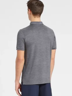 New Rewoolution FLIP - polo in merino jersey 190 gr per uomo in colore grigio