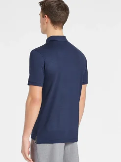 New Rewoolution FLIP - polo in merino jersey 190 gr per uomo in colore blu