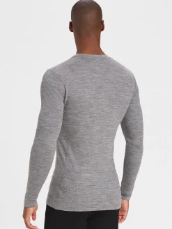 New Rewoolution FURUD - t-shirt in merino mesh 180 gr  per uomo in colore grigio