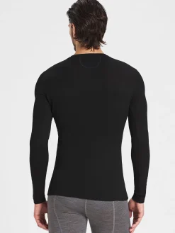 Discount Rewoolution FURUD - t-shirt in merino mesh 180 gr  per uomo in colore nero