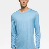Discount Rewoolution GRAB - t-shirt in merino jersey 140 gr  per uomo in colore blu