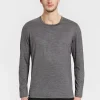 Outlet Rewoolution GRAB - t-shirt in merino jersey 140 gr  per uomo in colore grigio