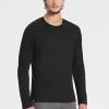 Outlet Rewoolution GRAB - t-shirt in merino jersey 140 gr  per uomo in colore nero
