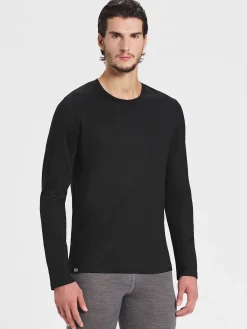 Outlet Rewoolution GRAB - t-shirt in merino jersey 140 gr  per uomo in colore nero