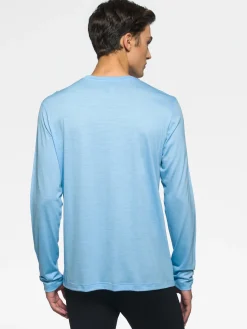 Discount Rewoolution GRAB - t-shirt in merino jersey 140 gr  per uomo in colore blu