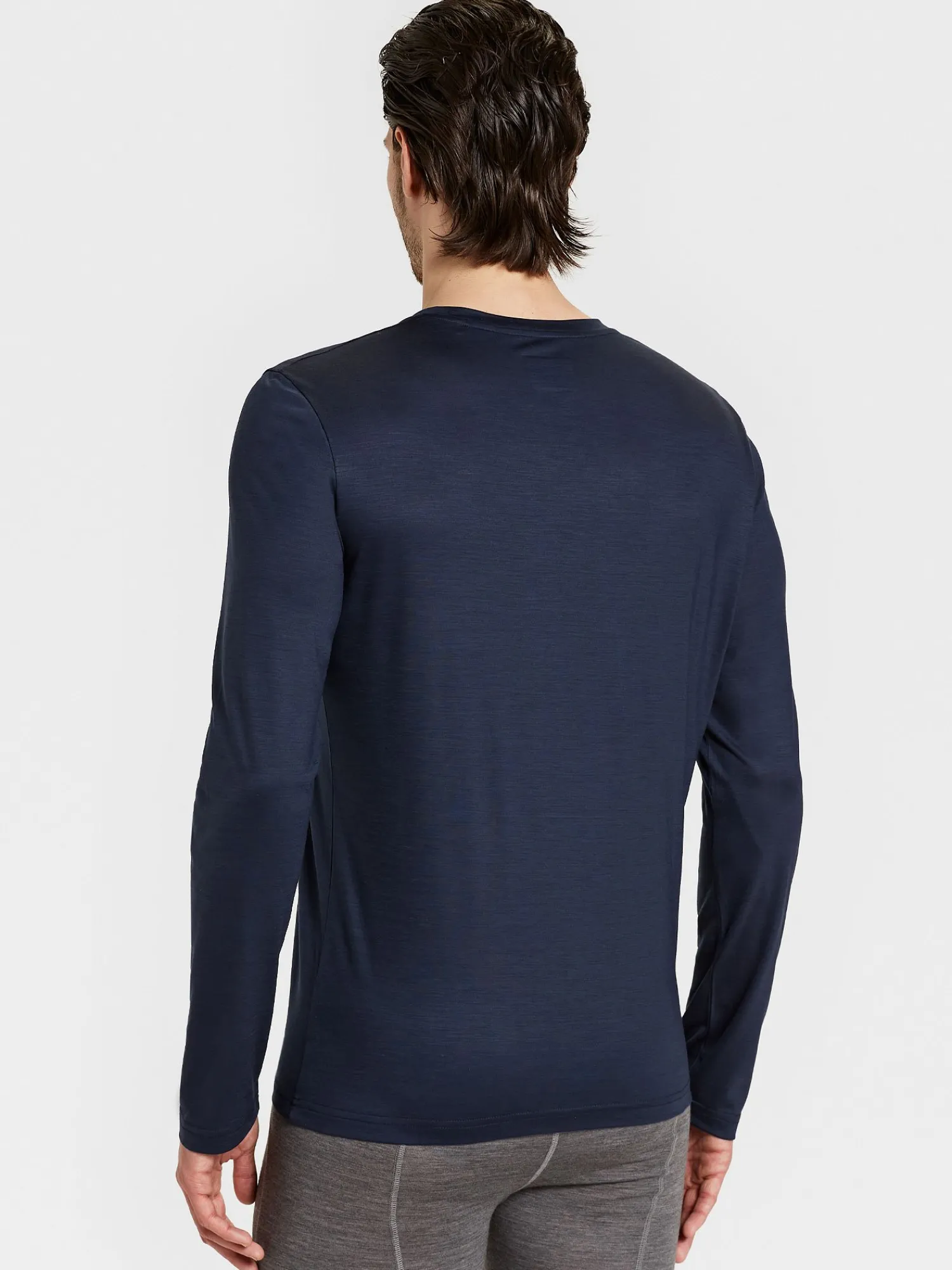 Online Rewoolution GRAB - t-shirt in merino jersey 140 gr per uomo in colore blu