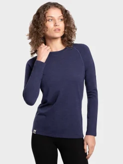 Online Rewoolution GRAHAM - t-shirt 210 gr per donna in colore blu