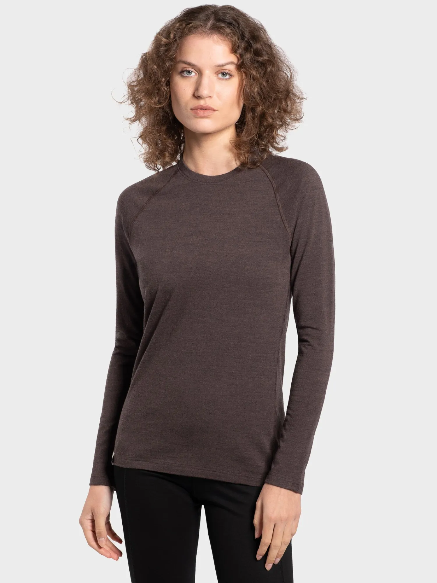 Clearance Rewoolution GRAHAM - t-shirt 210 gr per donna in colore marrone
