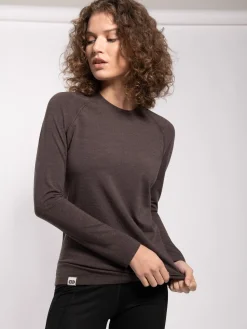 Clearance Rewoolution GRAHAM - t-shirt 210 gr per donna in colore marrone