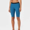 Discount Rewoolution HELLA - leggings in merino mesh 180 gr  per donna in colore blu